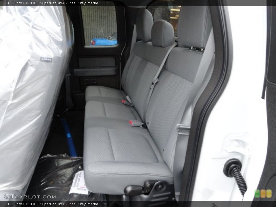 Steel Gray Interior Photo for the 2012 Ford F150 XLT SuperCab 4x4 #58044015
