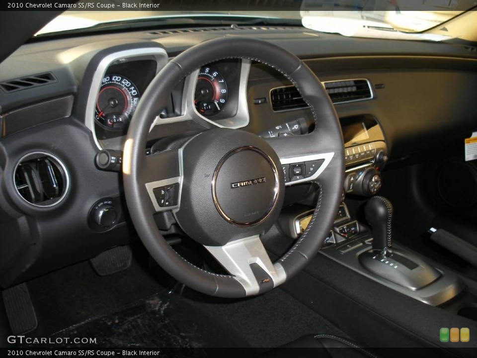 Black Interior Steering Wheel for the 2010 Chevrolet Camaro SS/RS Coupe #58045112