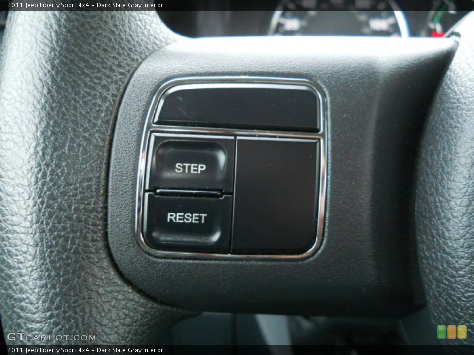 Dark Slate Gray Interior Controls for the 2011 Jeep Liberty Sport 4x4 #58046386