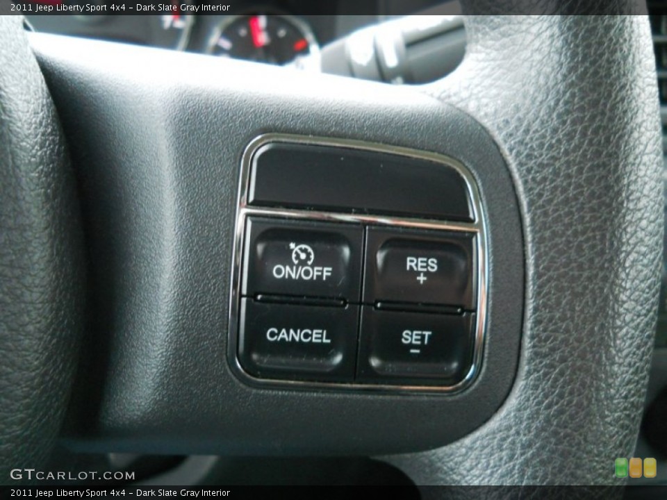 Dark Slate Gray Interior Controls for the 2011 Jeep Liberty Sport 4x4 #58046395