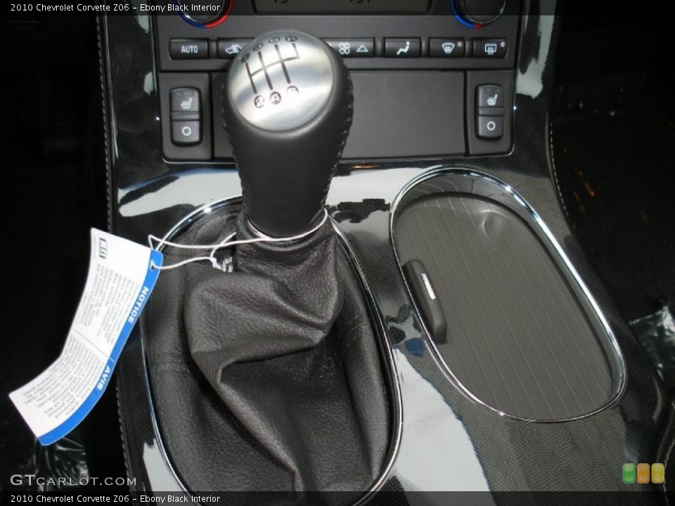 Ebony Black Interior Transmission for the 2010 Chevrolet Corvette Z06 #58046690