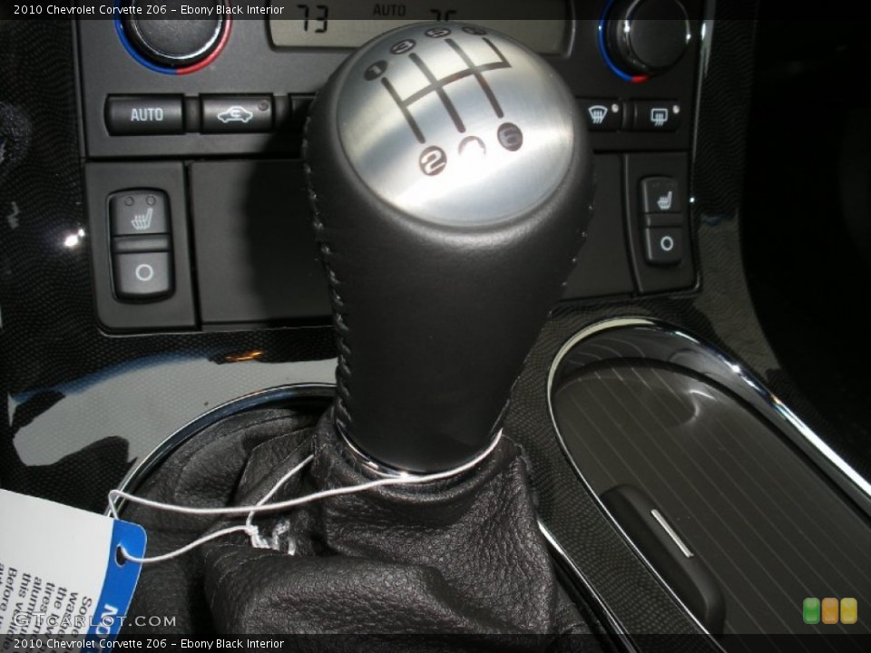 Ebony Black Interior Transmission for the 2010 Chevrolet Corvette Z06 #58046706