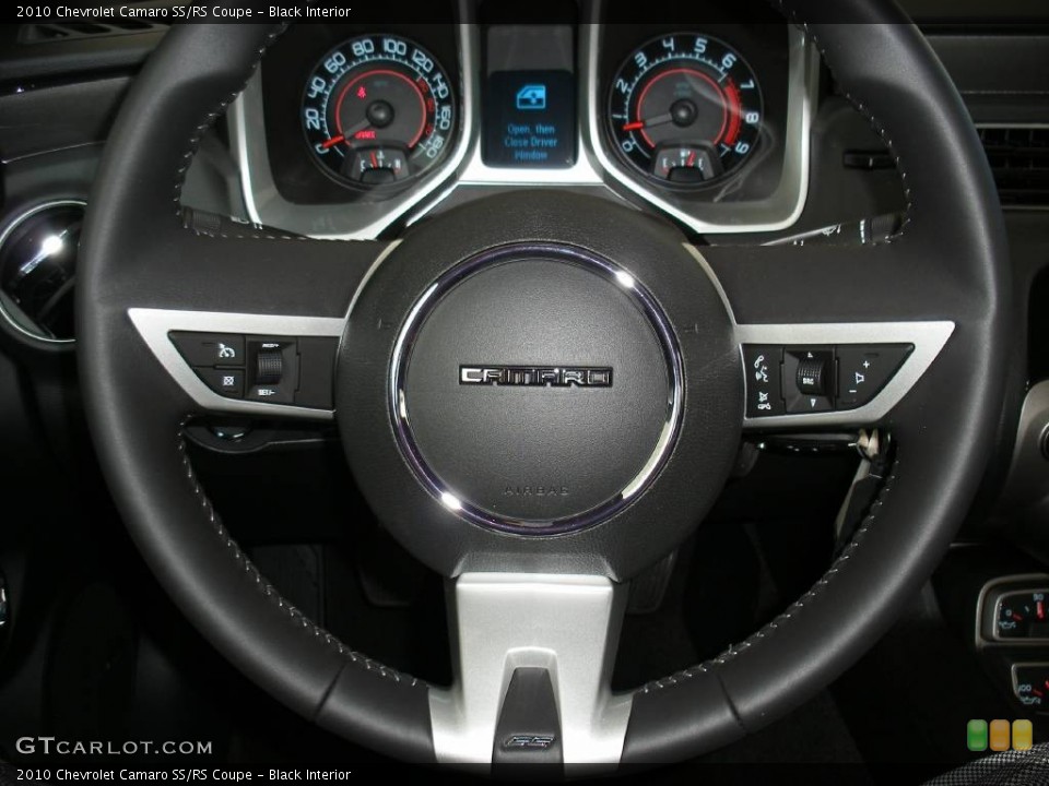 Black Interior Steering Wheel for the 2010 Chevrolet Camaro SS/RS Coupe #58048275