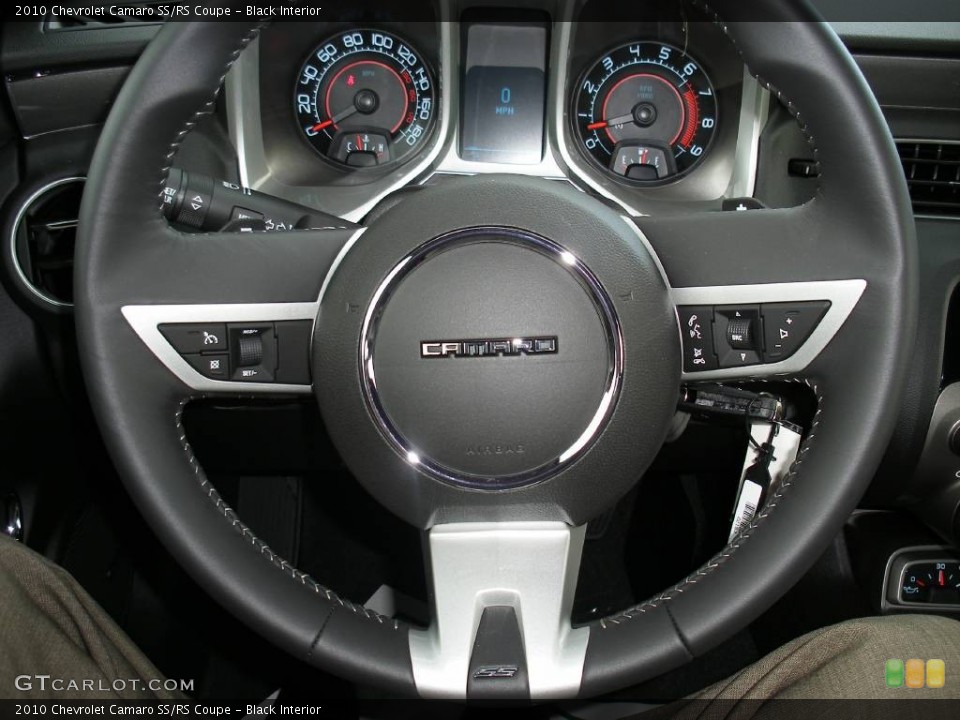 Black Interior Steering Wheel for the 2010 Chevrolet Camaro SS/RS Coupe #58048790