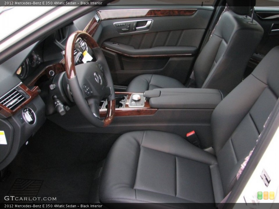 Black Interior Photo for the 2012 Mercedes-Benz E 350 4Matic Sedan #58049021