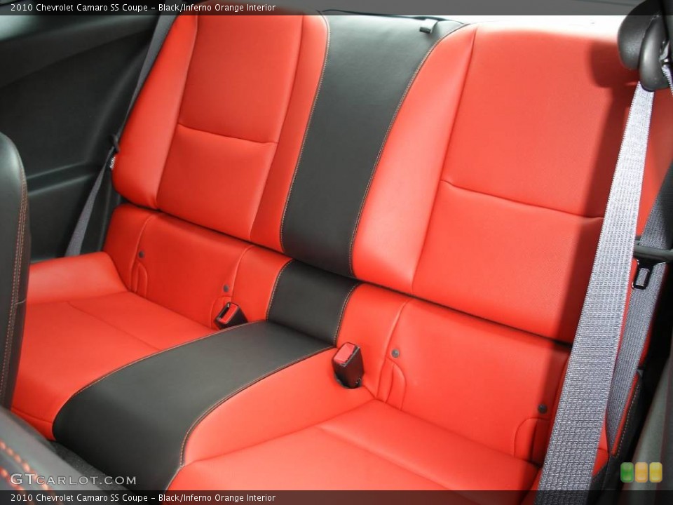 Black/Inferno Orange Interior Photo for the 2010 Chevrolet Camaro SS Coupe #58049345