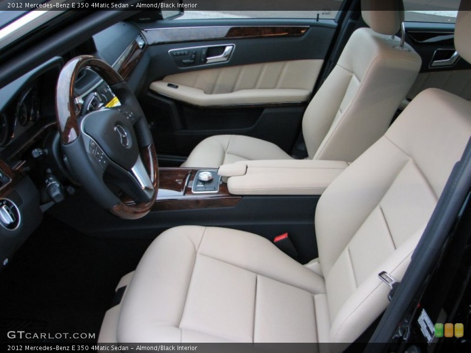 Almond/Black Interior Photo for the 2012 Mercedes-Benz E 350 4Matic Sedan #58049378
