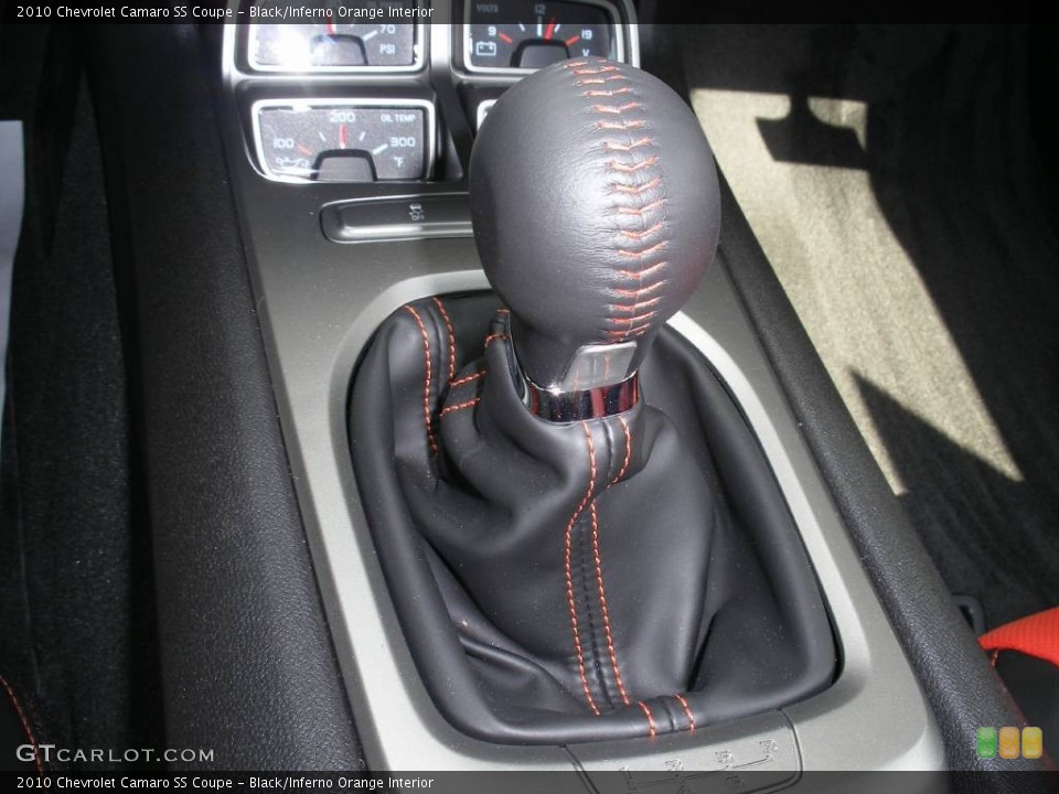Black/Inferno Orange Interior Transmission for the 2010 Chevrolet Camaro SS Coupe #58049403