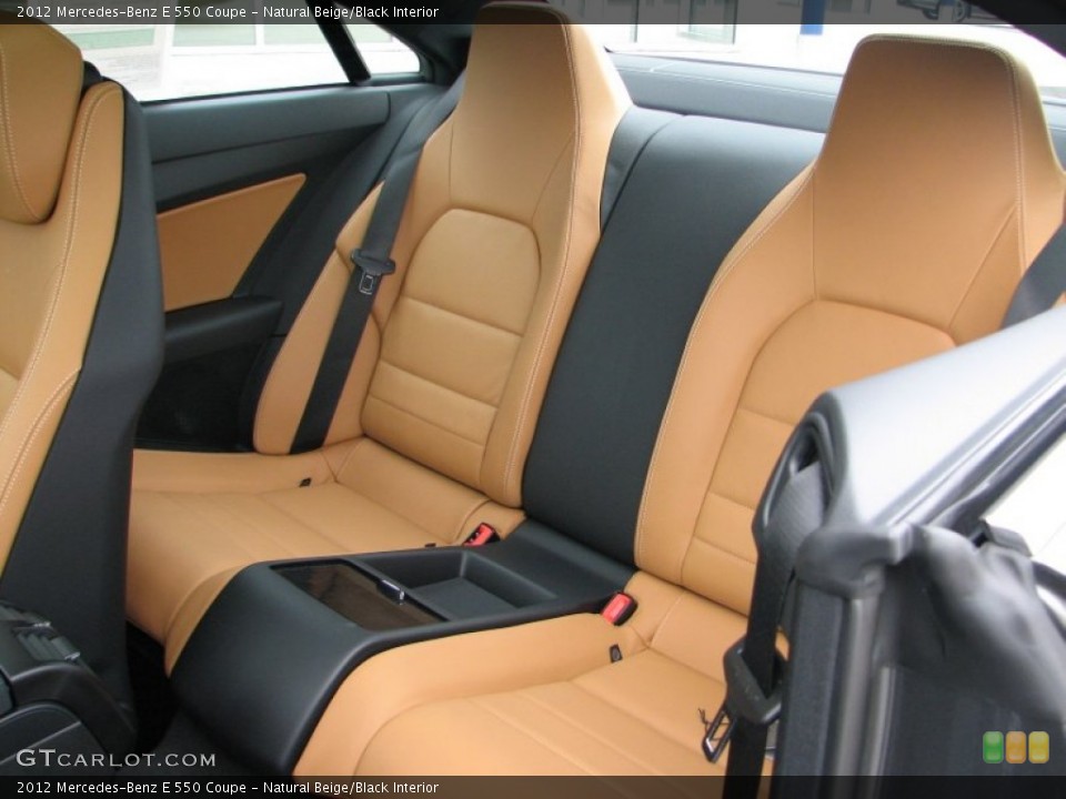 Natural Beige/Black Interior Photo for the 2012 Mercedes-Benz E 550 Coupe #58049796