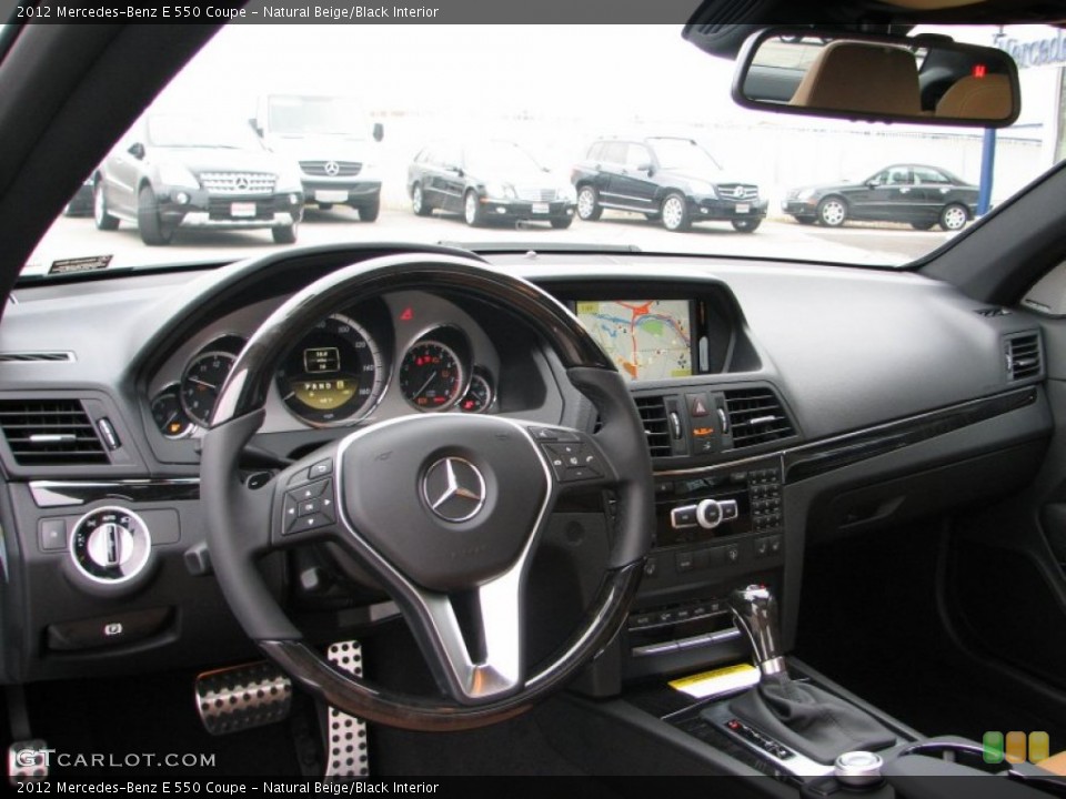 Natural Beige/Black Interior Dashboard for the 2012 Mercedes-Benz E 550 Coupe #58049799