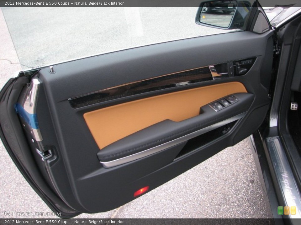 Natural Beige/Black Interior Door Panel for the 2012 Mercedes-Benz E 550 Coupe #58049808