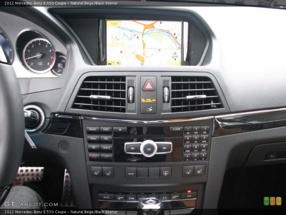Natural Beige/Black Interior Navigation for the 2012 Mercedes-Benz E 550 Coupe #58049826