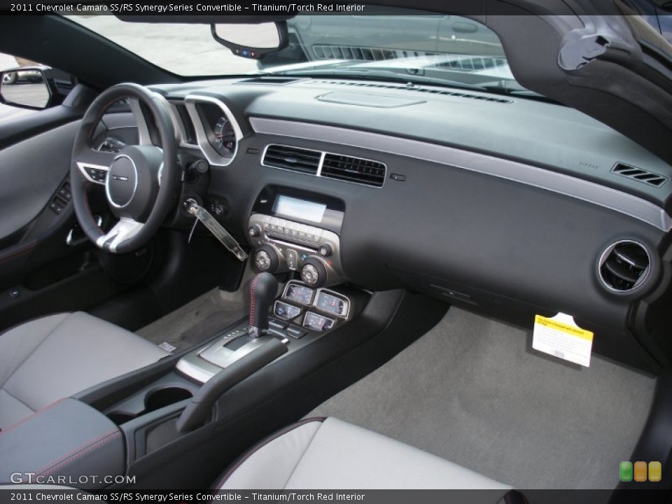 Titanium/Torch Red Interior Dashboard for the 2011 Chevrolet Camaro SS/RS Synergy Series Convertible #58050090