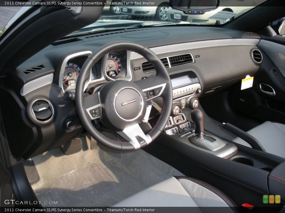 Titanium/Torch Red Interior Dashboard for the 2011 Chevrolet Camaro SS/RS Synergy Series Convertible #58050099