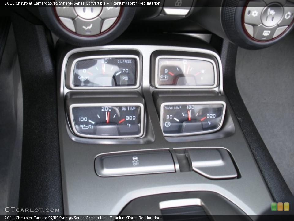 Titanium/Torch Red Interior Gauges for the 2011 Chevrolet Camaro SS/RS Synergy Series Convertible #58050144
