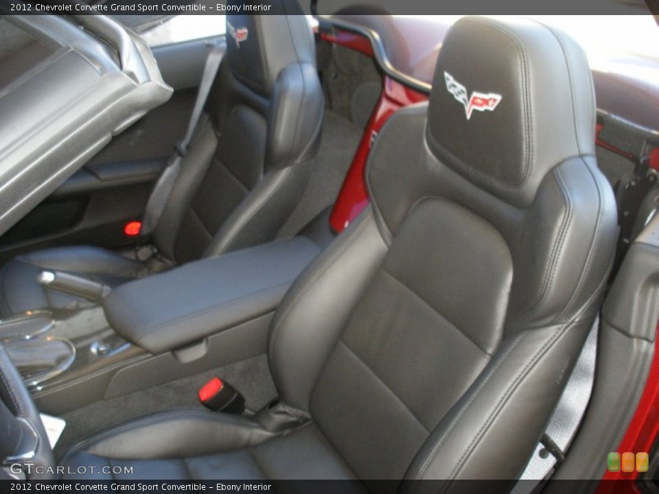 Ebony Interior Photo for the 2012 Chevrolet Corvette Grand Sport Convertible #58051286