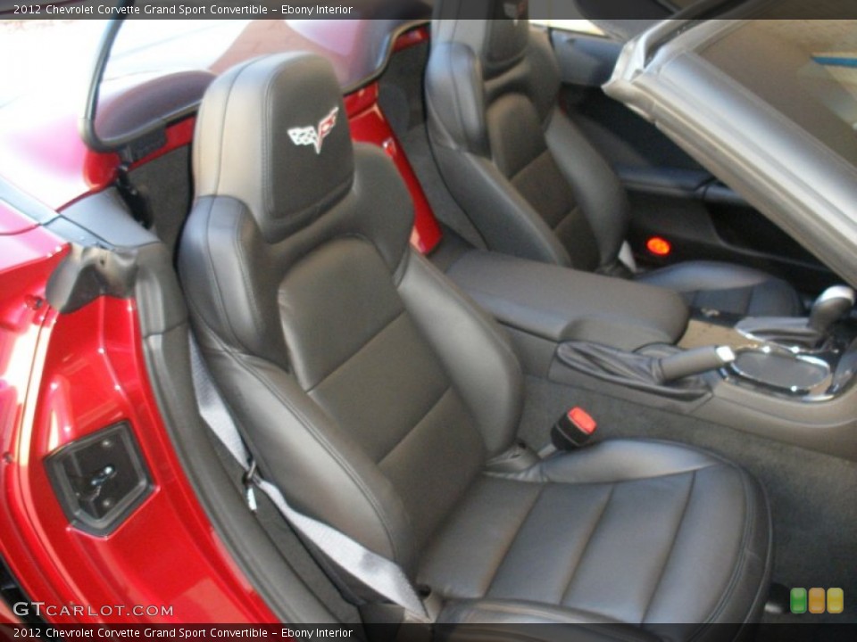 Ebony Interior Photo for the 2012 Chevrolet Corvette Grand Sport Convertible #58051295