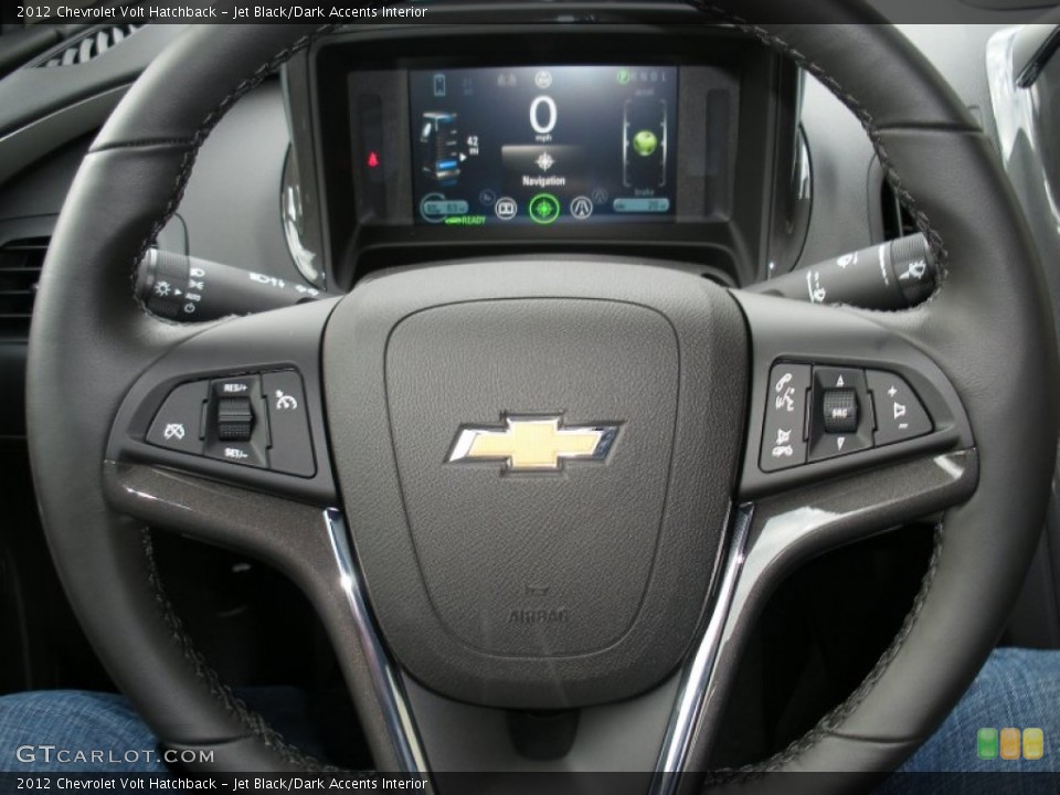 Jet Black/Dark Accents Interior Steering Wheel for the 2012 Chevrolet Volt Hatchback #58051688