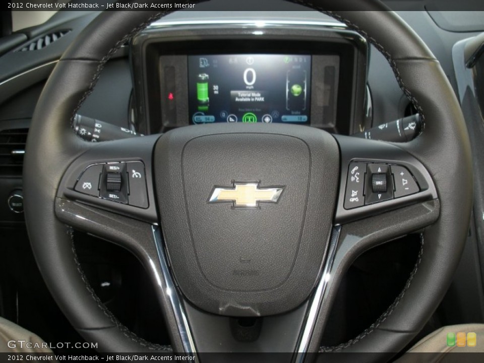 Jet Black/Dark Accents Interior Steering Wheel for the 2012 Chevrolet Volt Hatchback #58051980