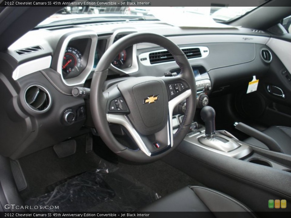Jet Black Interior Prime Interior for the 2012 Chevrolet Camaro SS 45th Anniversary Edition Convertible #58053049