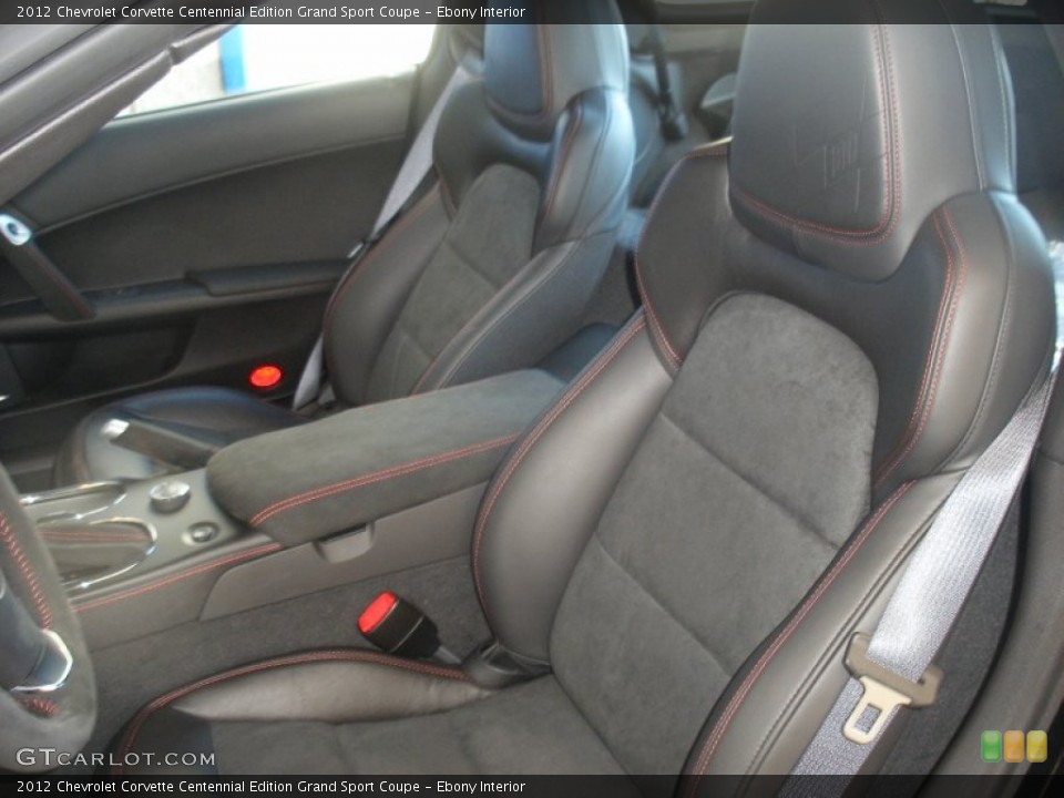 Ebony Interior Photo for the 2012 Chevrolet Corvette Centennial Edition Grand Sport Coupe #58053407