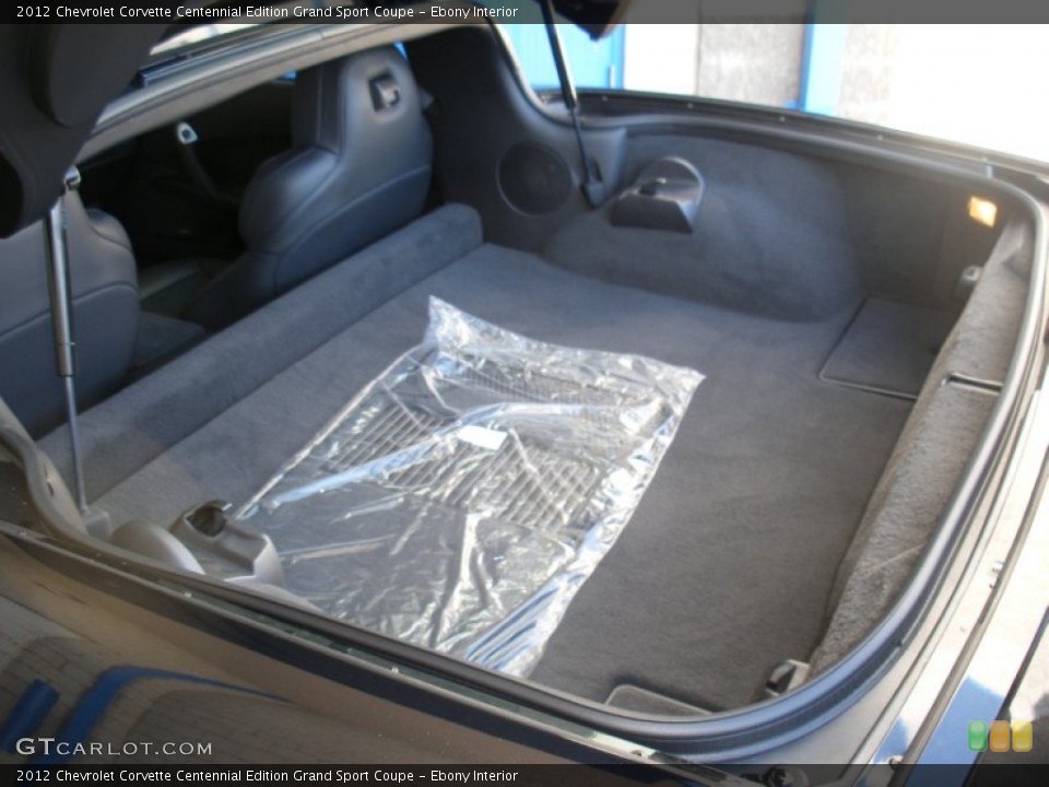 Ebony Interior Trunk for the 2012 Chevrolet Corvette Centennial Edition Grand Sport Coupe #58053653