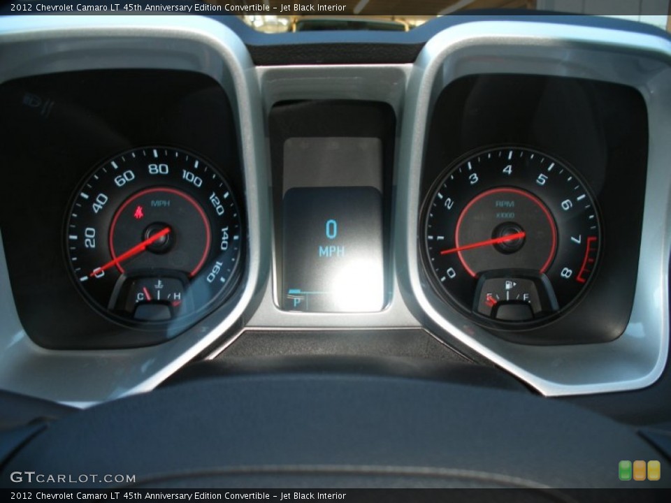 Jet Black Interior Gauges for the 2012 Chevrolet Camaro LT 45th Anniversary Edition Convertible #58054337