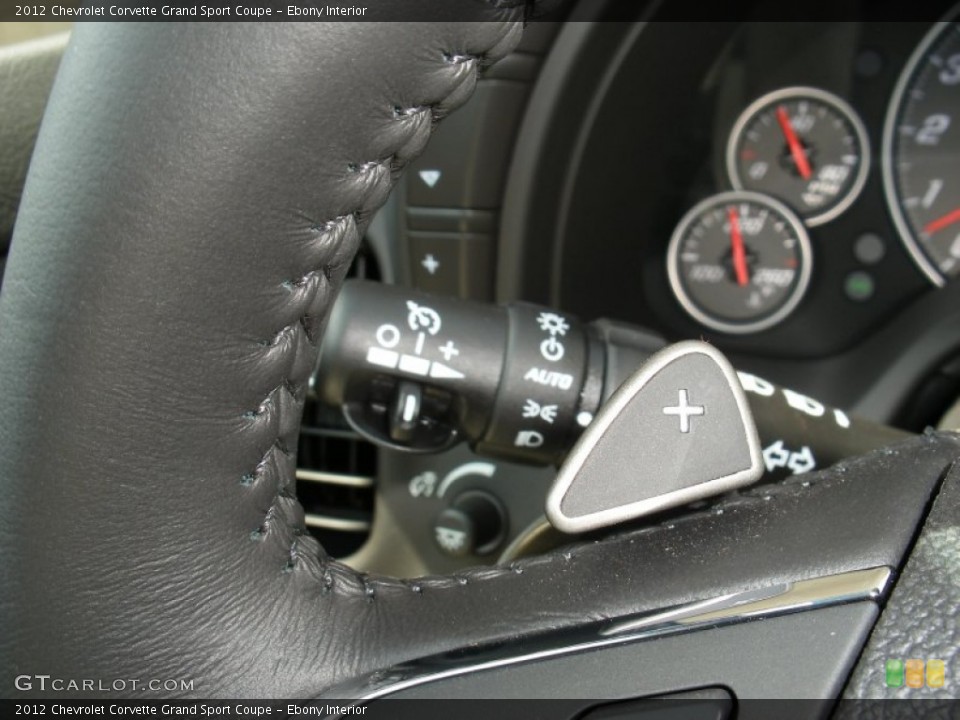 Ebony Interior Controls for the 2012 Chevrolet Corvette Grand Sport Coupe #58054749