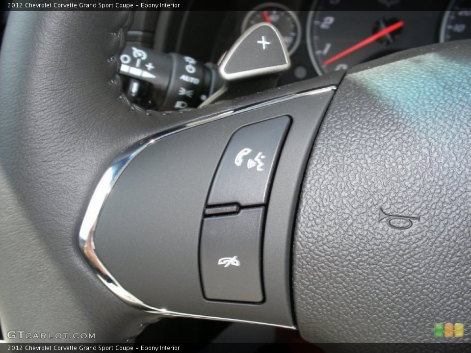 Ebony Interior Controls for the 2012 Chevrolet Corvette Grand Sport Coupe #58054759