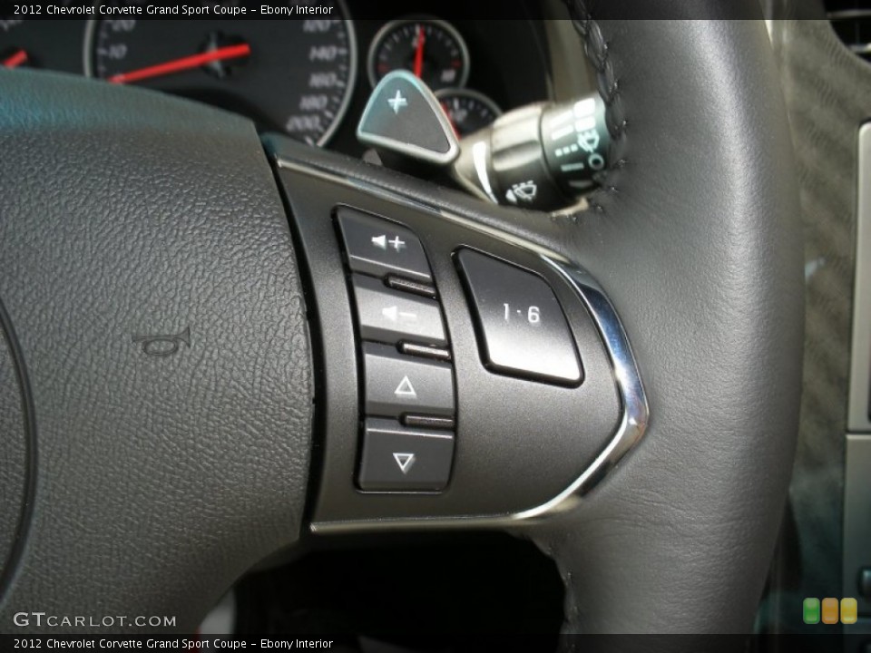 Ebony Interior Controls for the 2012 Chevrolet Corvette Grand Sport Coupe #58054767