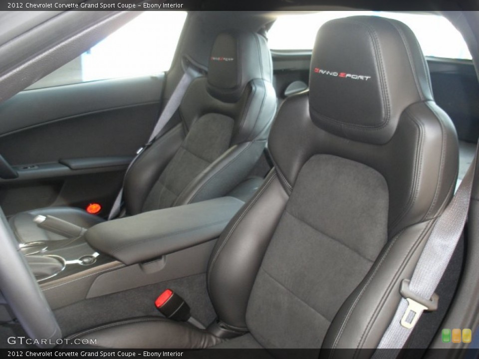 Ebony Interior Photo for the 2012 Chevrolet Corvette Grand Sport Coupe #58054773