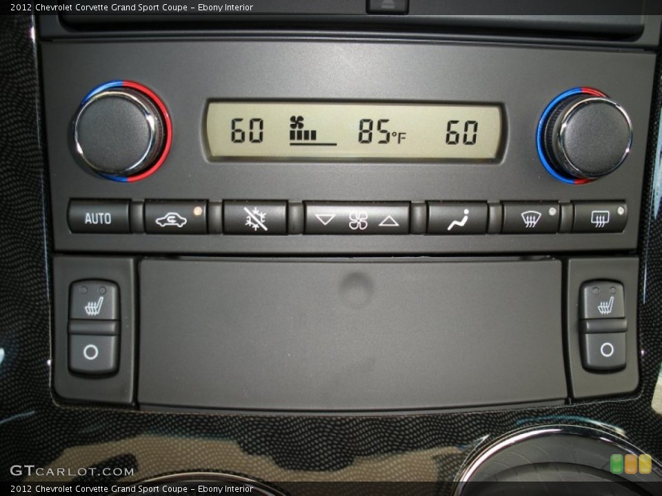 Ebony Interior Controls for the 2012 Chevrolet Corvette Grand Sport Coupe #58054827