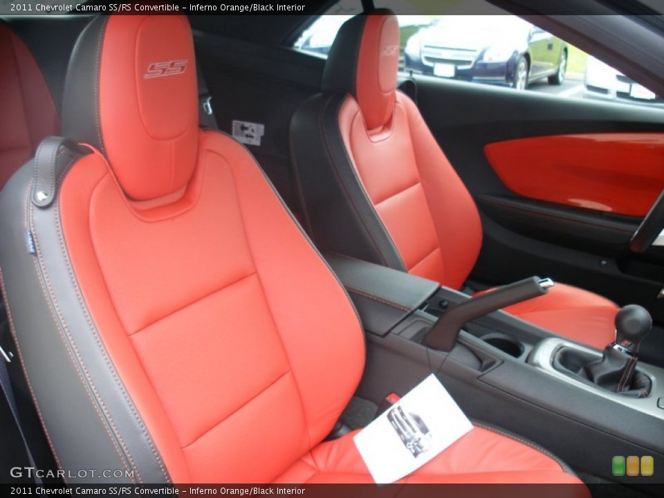 Inferno Orange/Black Interior Photo for the 2011 Chevrolet Camaro SS/RS Convertible #58055569
