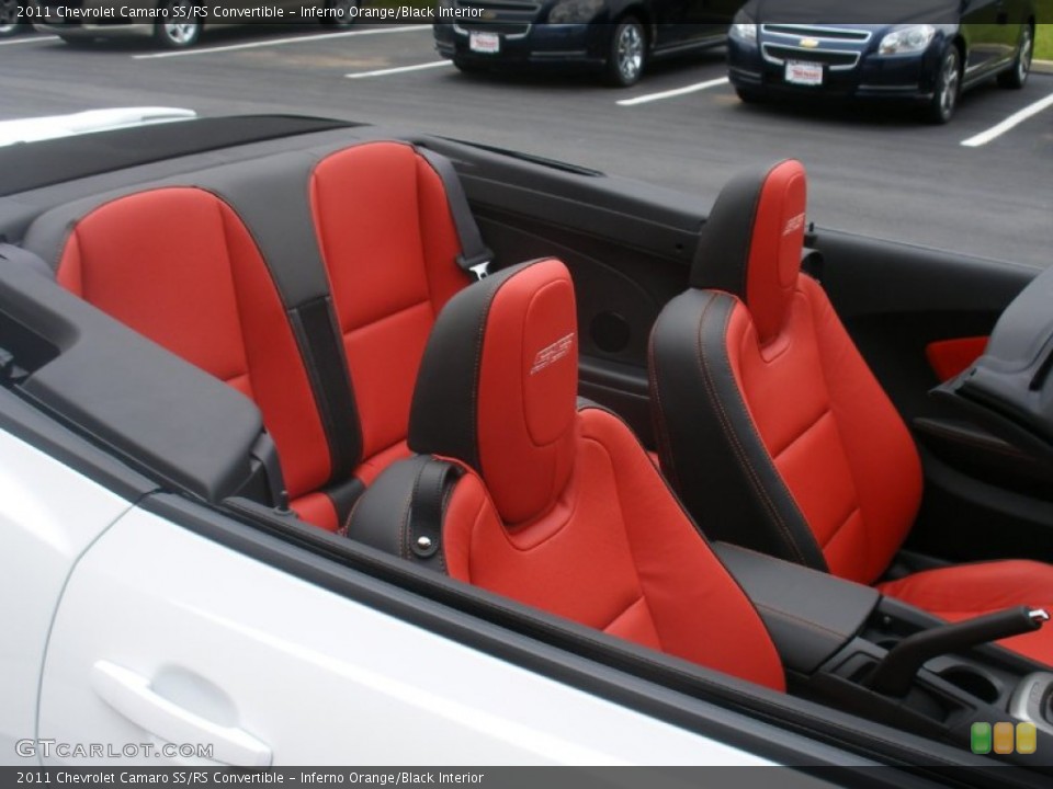 Inferno Orange/Black Interior Photo for the 2011 Chevrolet Camaro SS/RS Convertible #58055602