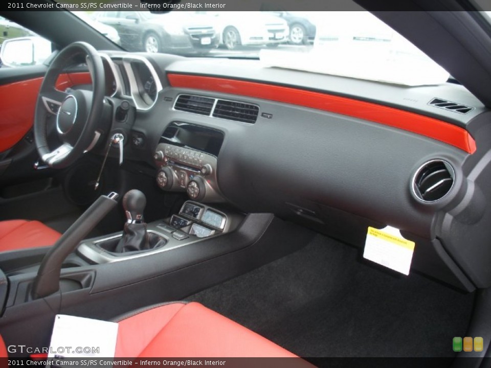 Inferno Orange/Black Interior Dashboard for the 2011 Chevrolet Camaro SS/RS Convertible #58055635