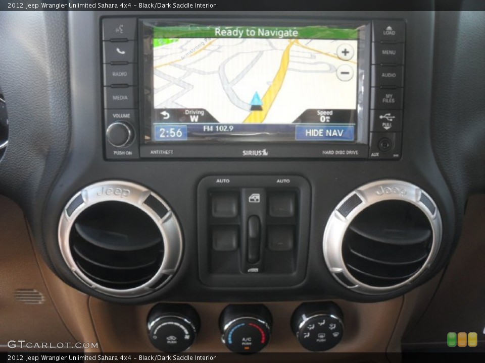 Black/Dark Saddle Interior Navigation for the 2012 Jeep Wrangler Unlimited Sahara 4x4 #58056026