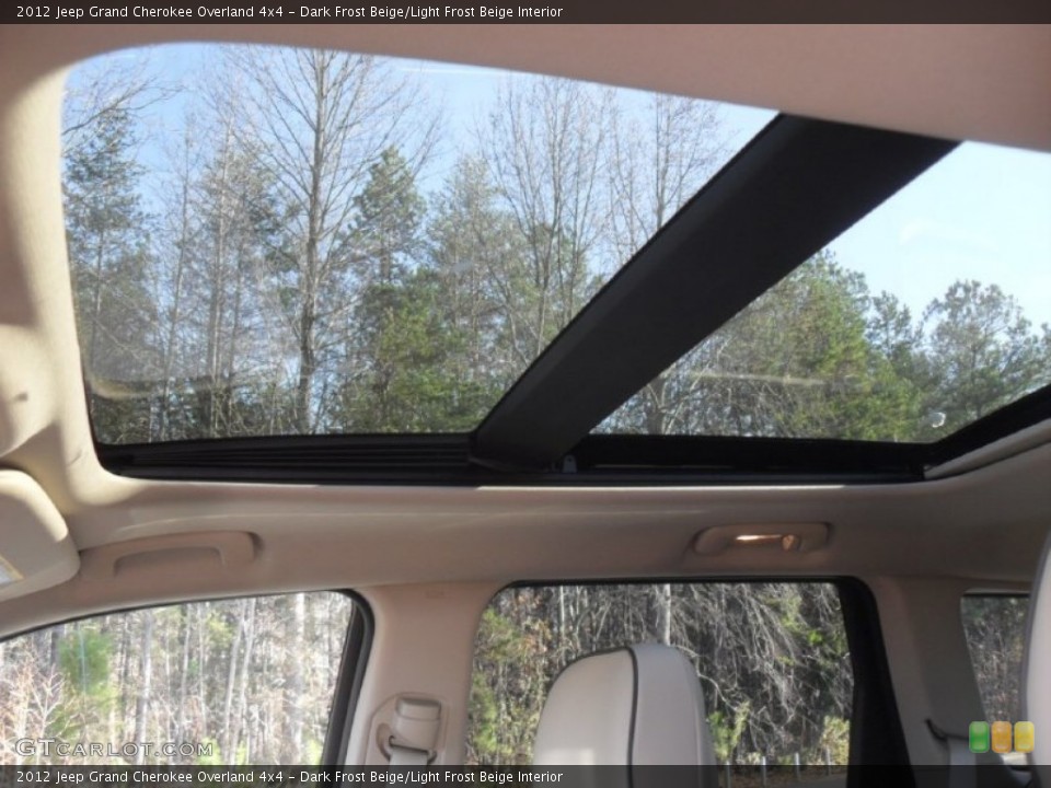 Dark Frost Beige/Light Frost Beige Interior Sunroof for the 2012 Jeep Grand Cherokee Overland 4x4 #58056265