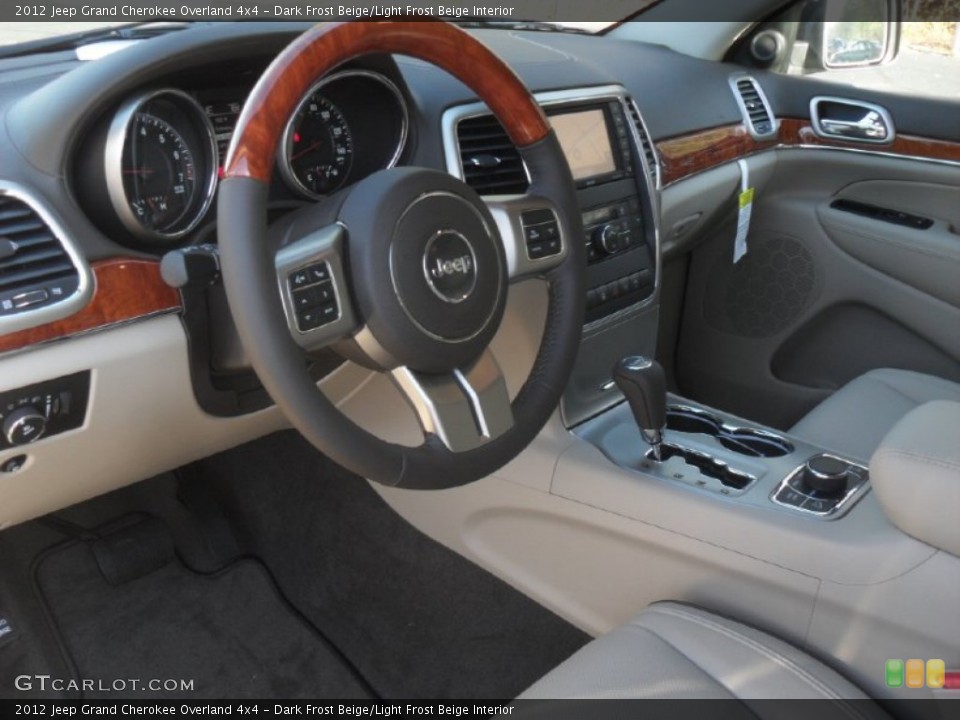 Dark Frost Beige/Light Frost Beige Interior Photo for the 2012 Jeep Grand Cherokee Overland 4x4 #58056390