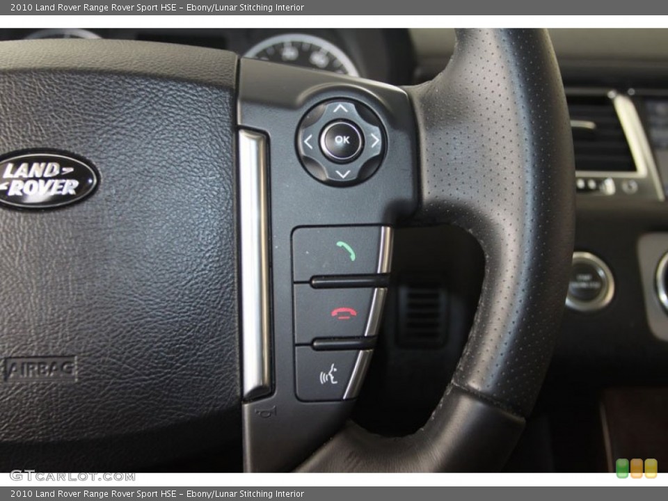 Ebony/Lunar Stitching Interior Controls for the 2010 Land Rover Range Rover Sport HSE #58056993