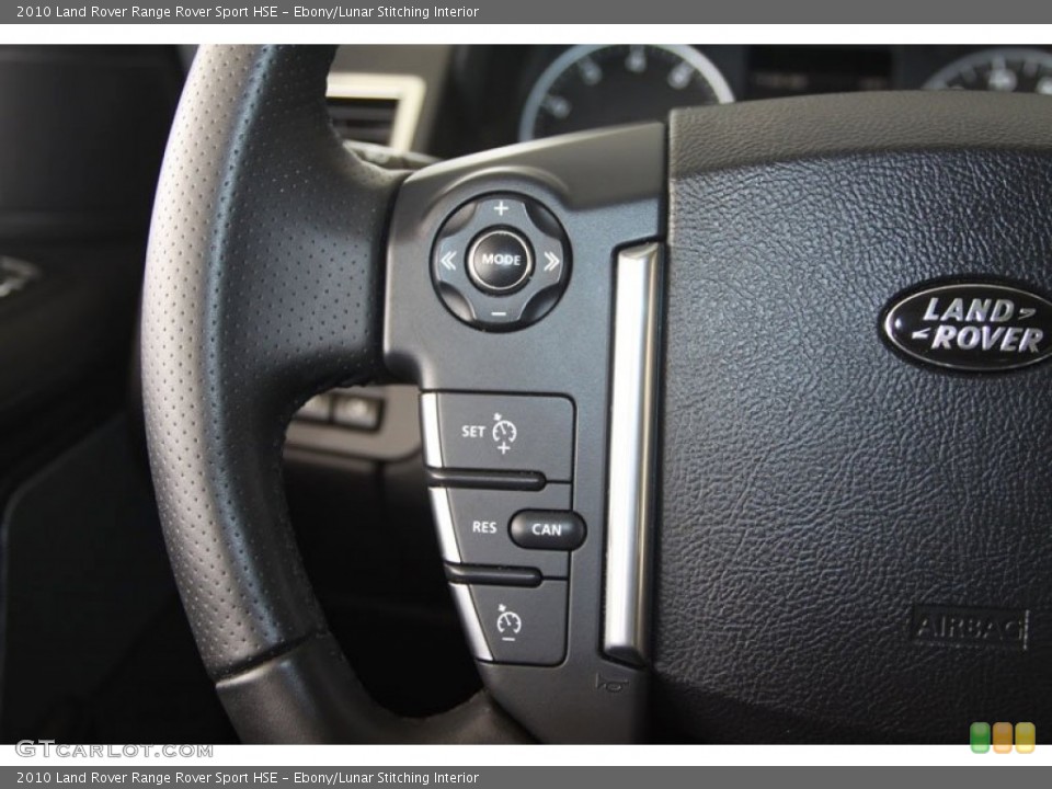 Ebony/Lunar Stitching Interior Controls for the 2010 Land Rover Range Rover Sport HSE #58057004