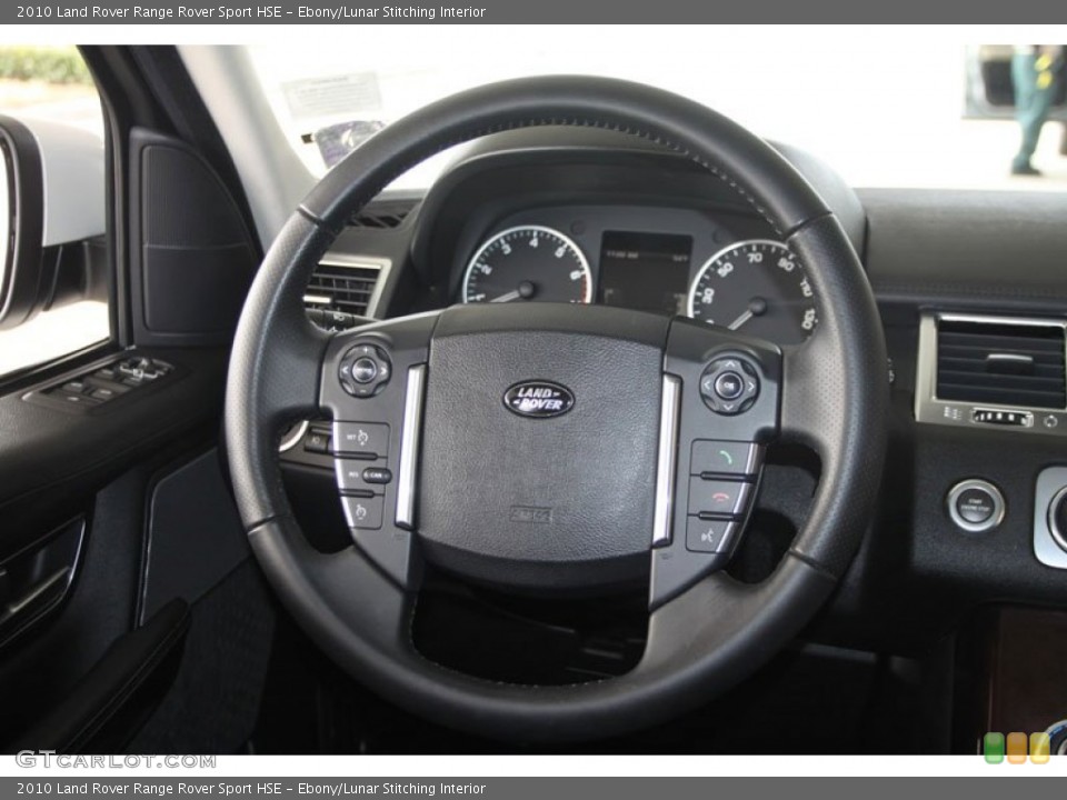 Ebony/Lunar Stitching Interior Steering Wheel for the 2010 Land Rover Range Rover Sport HSE #58057036
