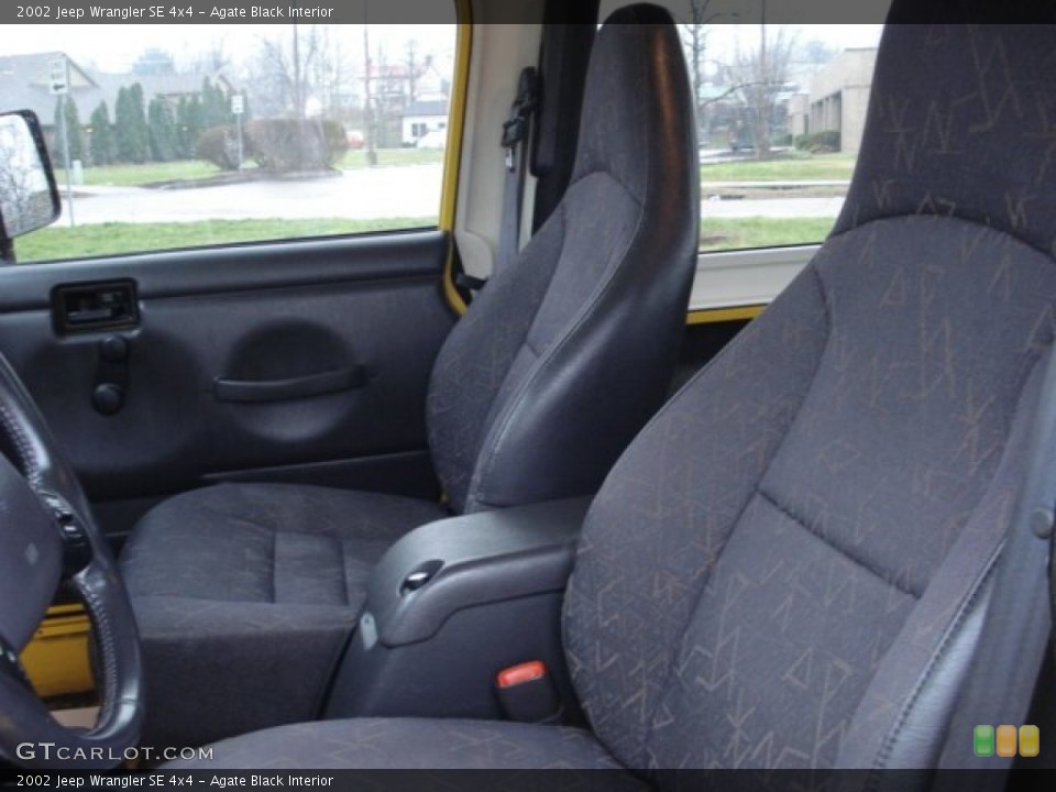 Agate Black Interior Photo for the 2002 Jeep Wrangler SE 4x4 #58057246