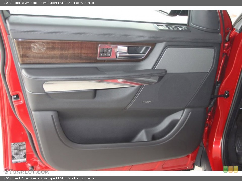 Ebony Interior Door Panel for the 2012 Land Rover Range Rover Sport HSE LUX #58057744