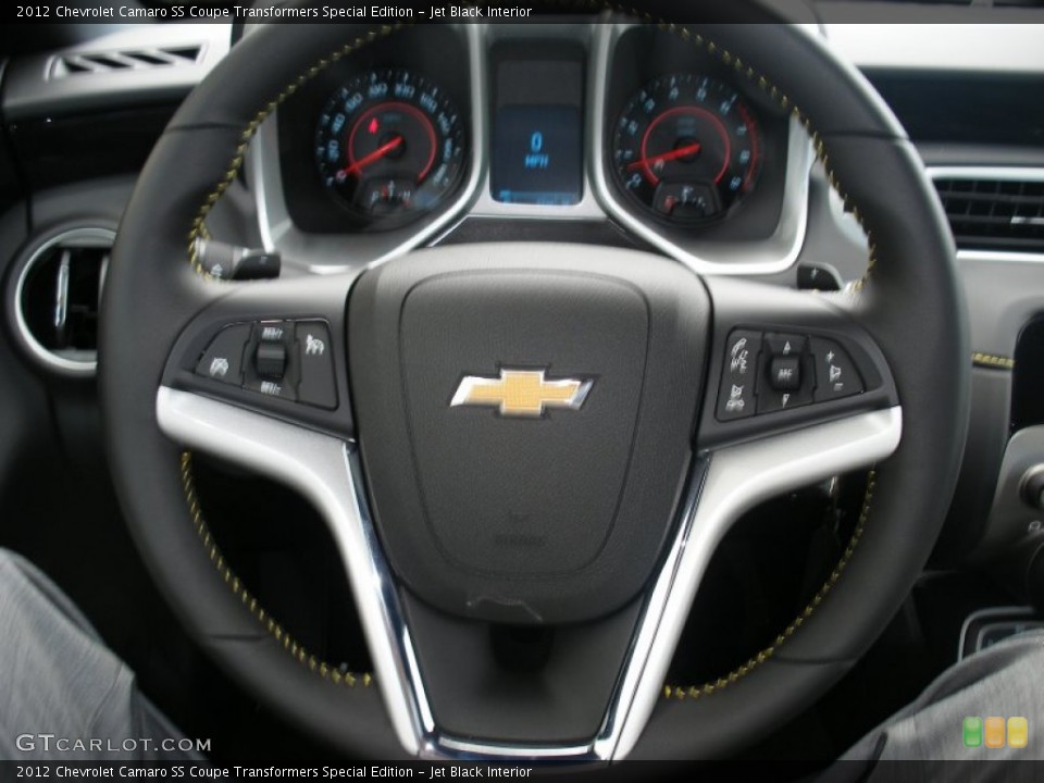 Jet Black Interior Steering Wheel for the 2012 Chevrolet Camaro SS Coupe Transformers Special Edition #58057787