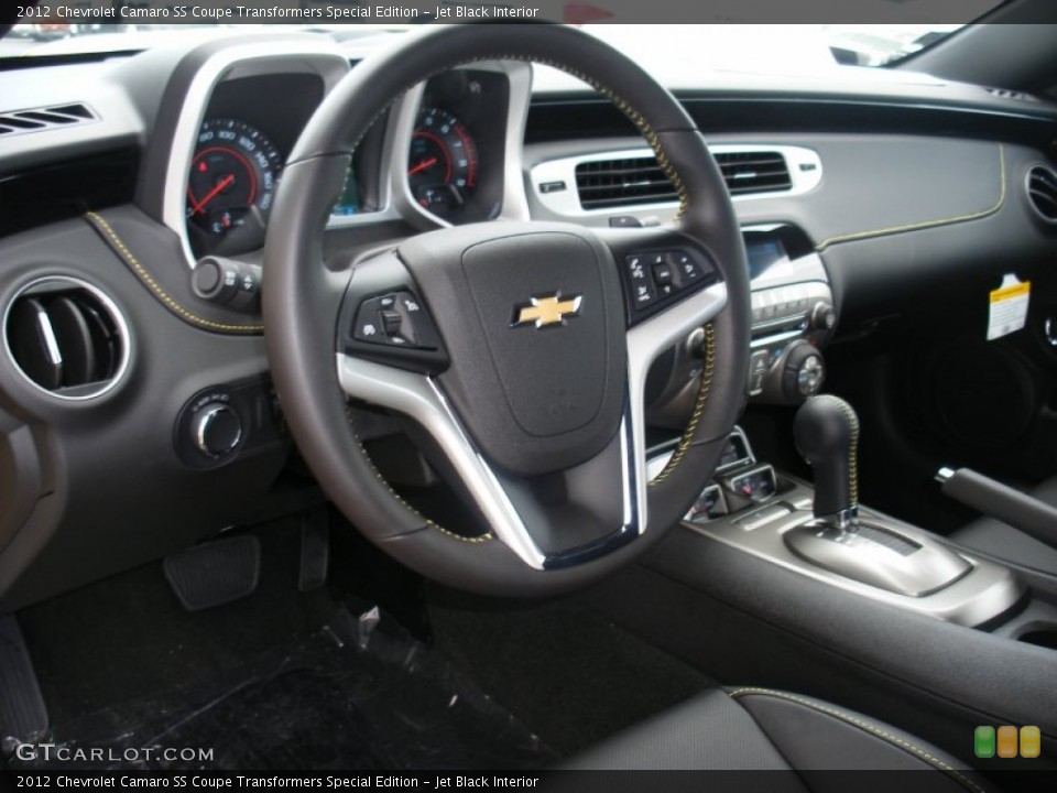 Jet Black Interior Steering Wheel for the 2012 Chevrolet Camaro SS Coupe Transformers Special Edition #58057910