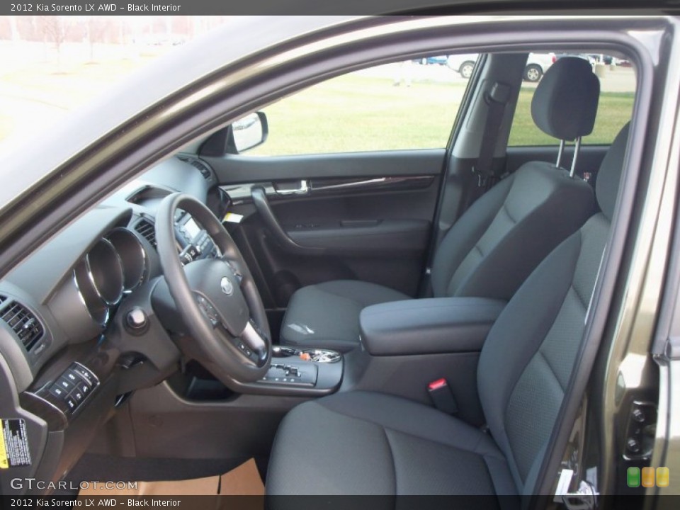 Black Interior Photo for the 2012 Kia Sorento LX AWD #58058171