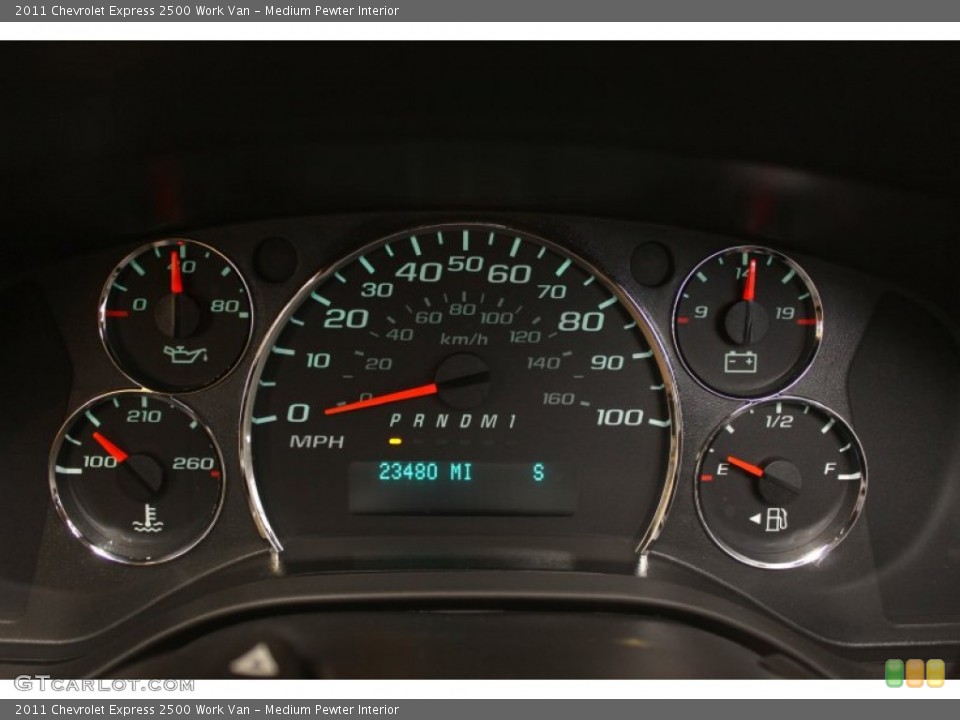 Medium Pewter Interior Gauges for the 2011 Chevrolet Express 2500 Work Van #58058466