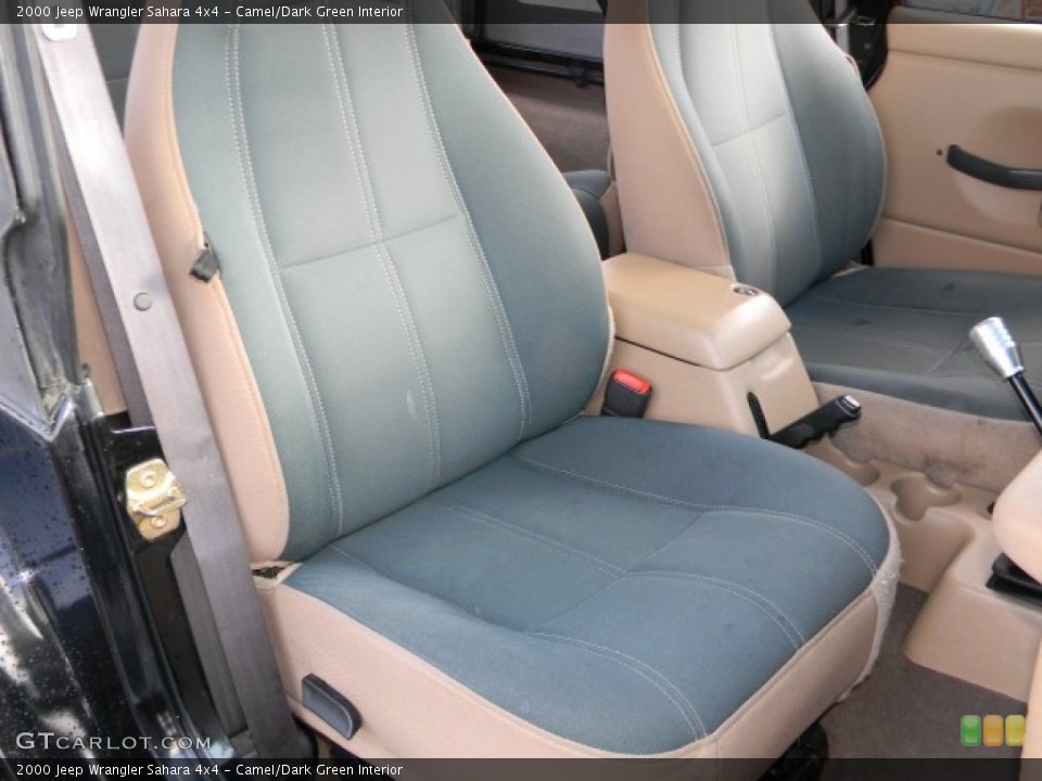Camel/Dark Green Interior Photo for the 2000 Jeep Wrangler Sahara 4x4 #58061878