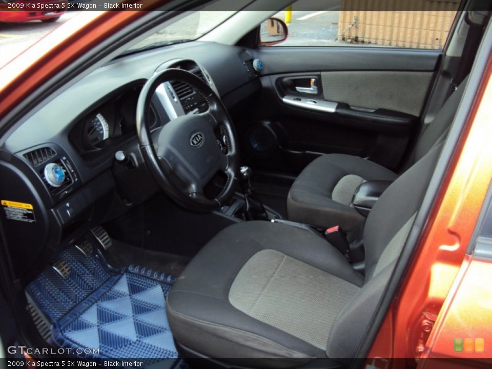 Black Interior Photo for the 2009 Kia Spectra 5 SX Wagon #58062797
