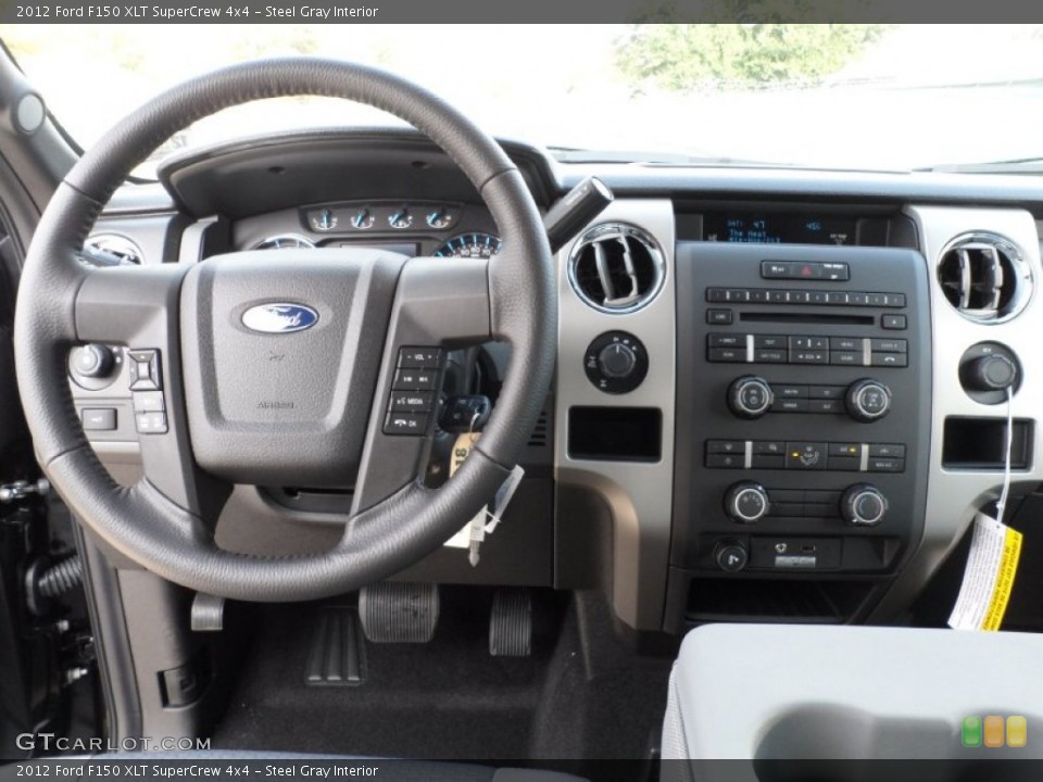 Steel Gray Interior Dashboard for the 2012 Ford F150 XLT SuperCrew 4x4 #58063157